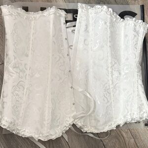 Elegant White Corset Top